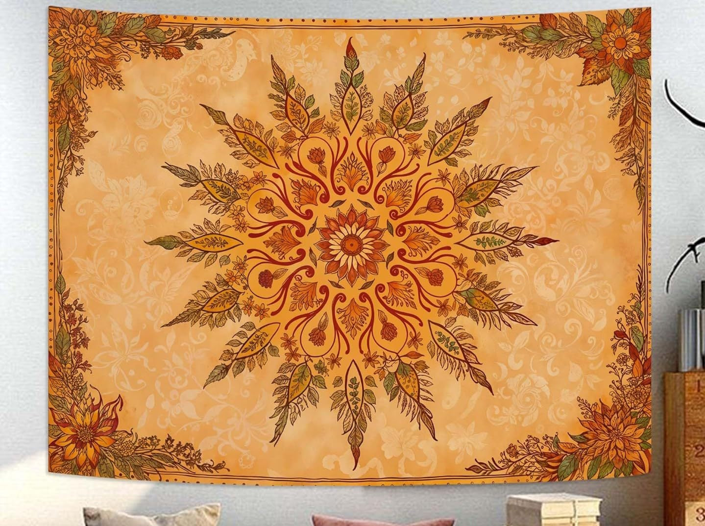 mandala sun Boho Wall Tapestry