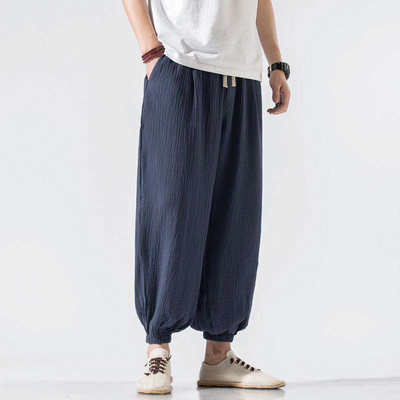 Boho Wide Leg Pants for Men