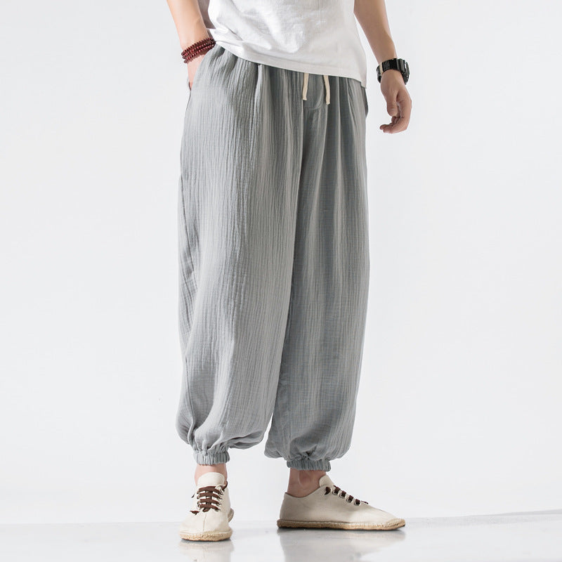 Boho Wide Leg Pants for Men
