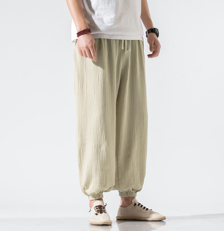 Boho Wide Leg Pants for Men