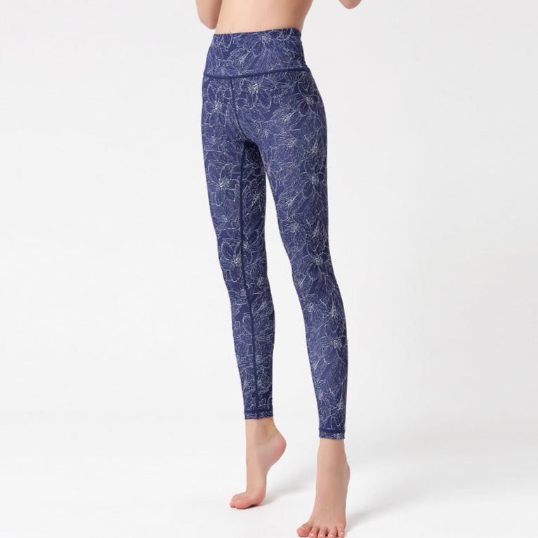 Boho Yoga Leggings with Colorful Pattern