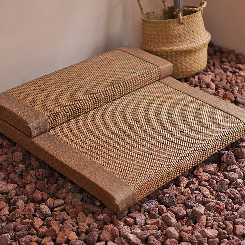 Brown Bamboo Meditation Cushion