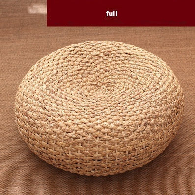 Brown Boho Straw Woven Pouf Brown Boho Straw Woven Pouf