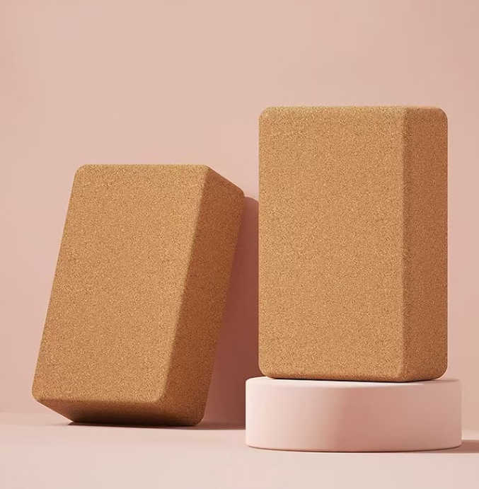 Brown Yoga Cork Block