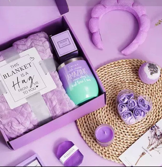 Aromatherapy Candle Bath Set Gift Basket Boxes