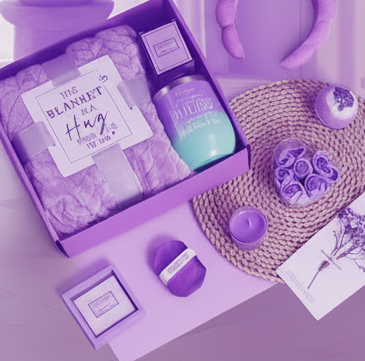 Aromatherapy Candle Bath Set Gift Basket Boxes