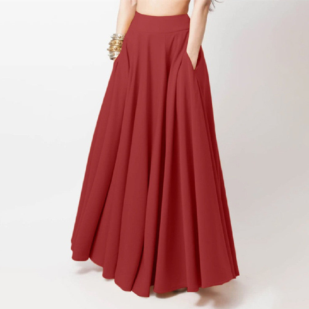 Casual Boho Gathered Skirt