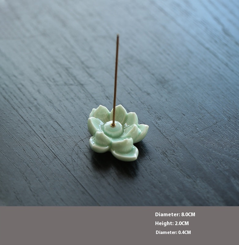 Ceramic Flower Shape Incense Burner