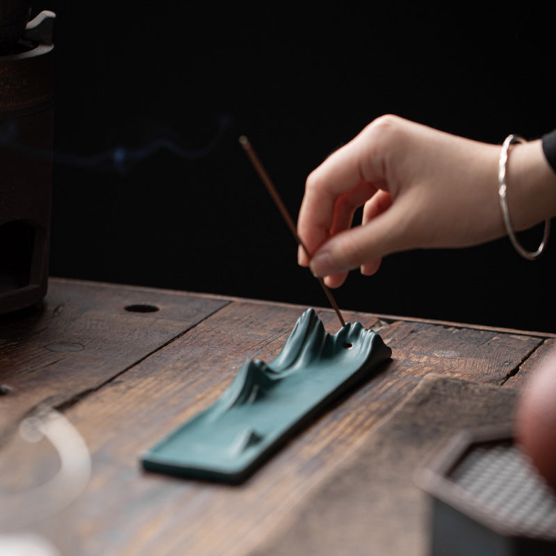 Ceramic Mountain Shaped Incense Burners