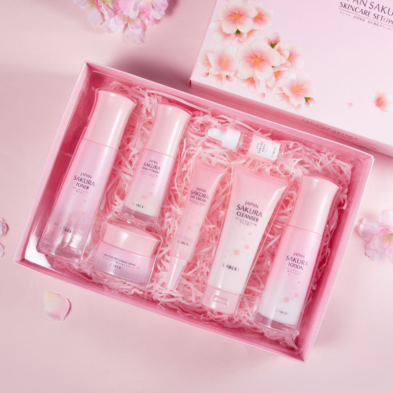 Cherry Blossom Sakura Skin Care Gift Set - Moisturizing And Hydrating