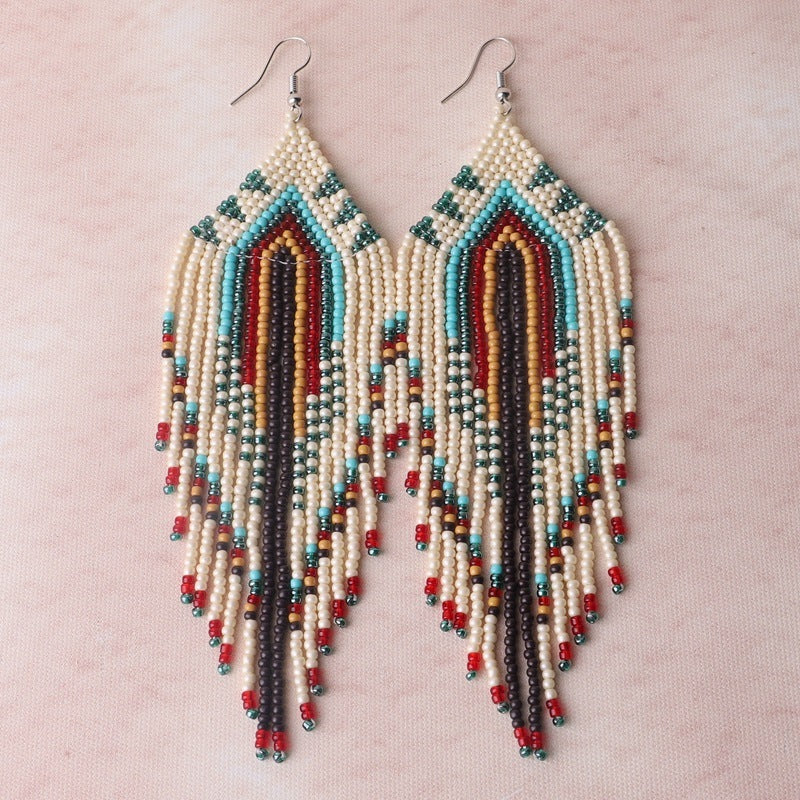 Colorful Beaded Earrings for Women