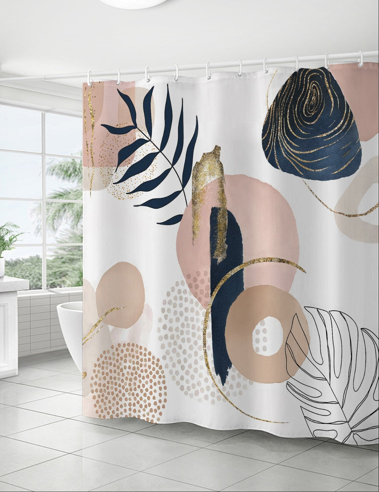 Colorful Boho Print Shower Curtains