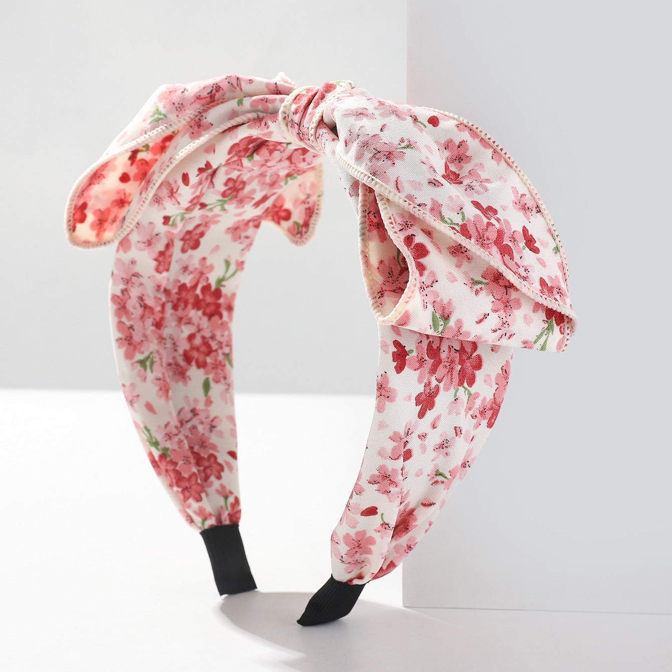 Colorful Floral Pattern Bow Hairband for Boho Women