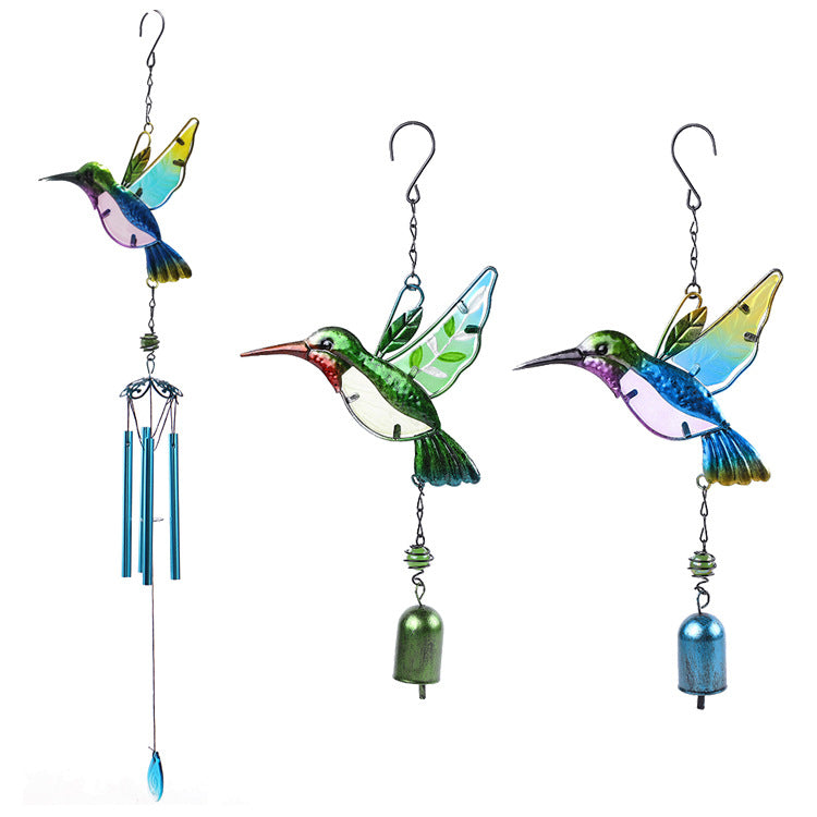 Colorful Humming bird Wind Chime