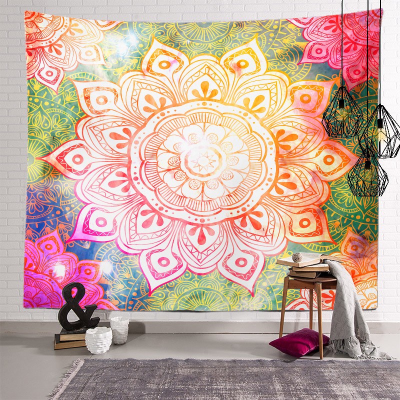 Colorful Mandala Tapestry Bohemian Style
