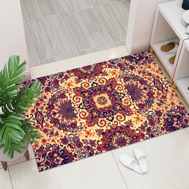 purple Colorful Patterned Boho Mat
