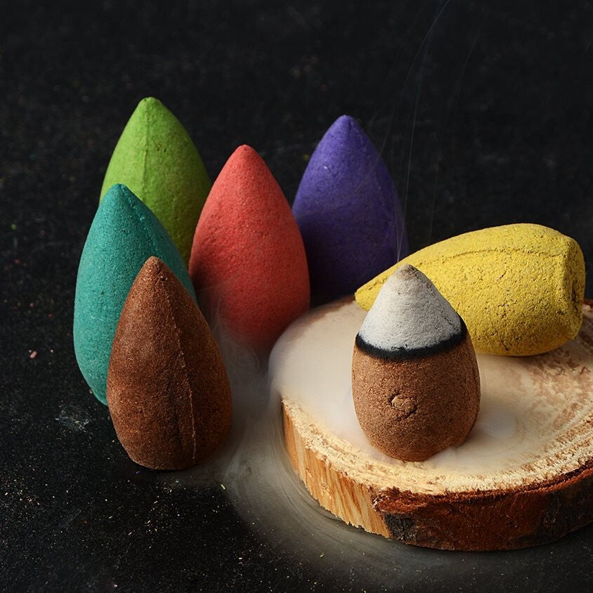 Colorful Mixed Scents Backflow Incense Cones
