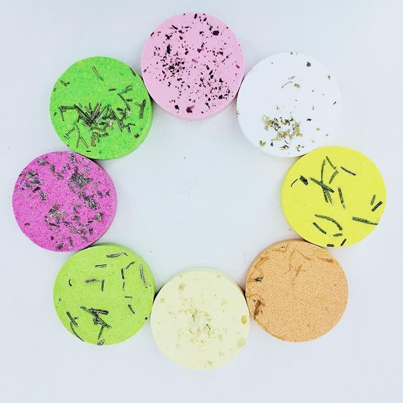 Colorful Shower Tablet Pack of 8 Pcs