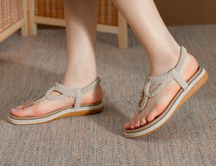 Comfortable Bohemian Sandals with Thick Sole