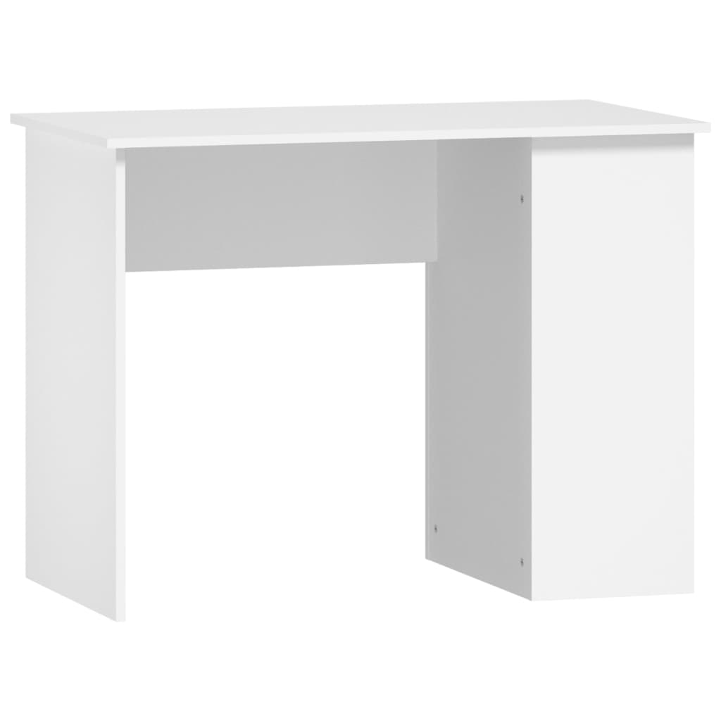 White corner desk on a white background