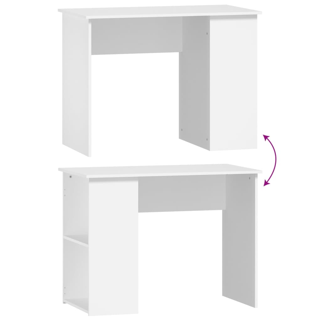 Computer Desk with Side Shelves