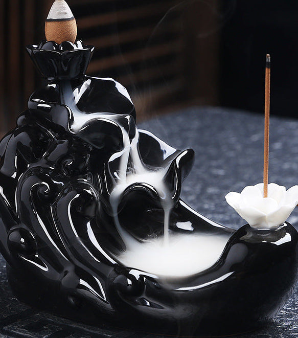 Backflow Cone Incense Waterfall Water Landscape