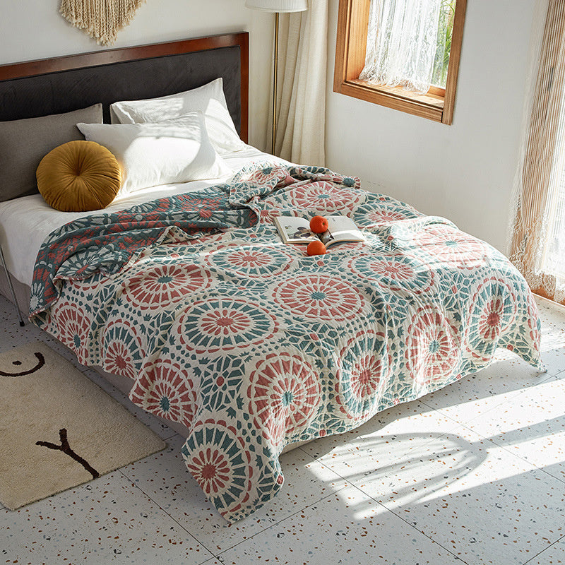 Cotton Bohemian Pattern Cover Blankets