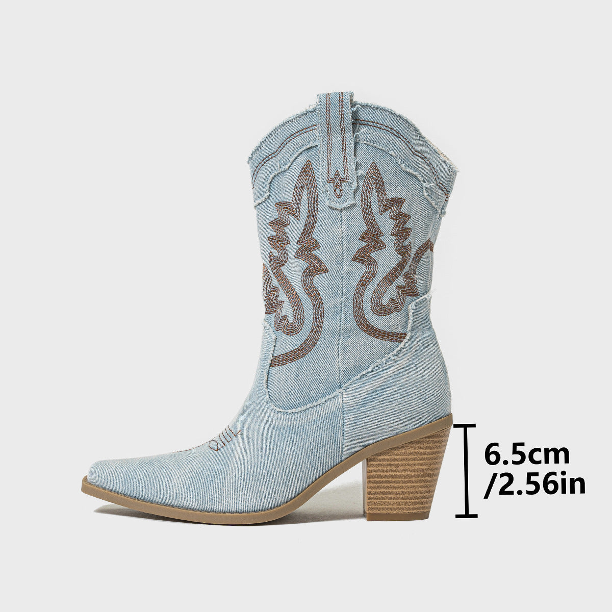 Denim Cowboy Boots for Women