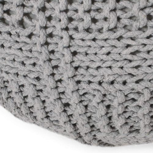 Crocheted Round Pouf