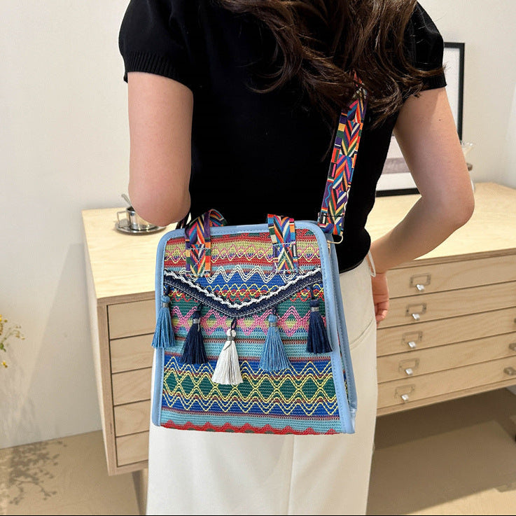 Colorful Pattern Cross Body Bag for Women