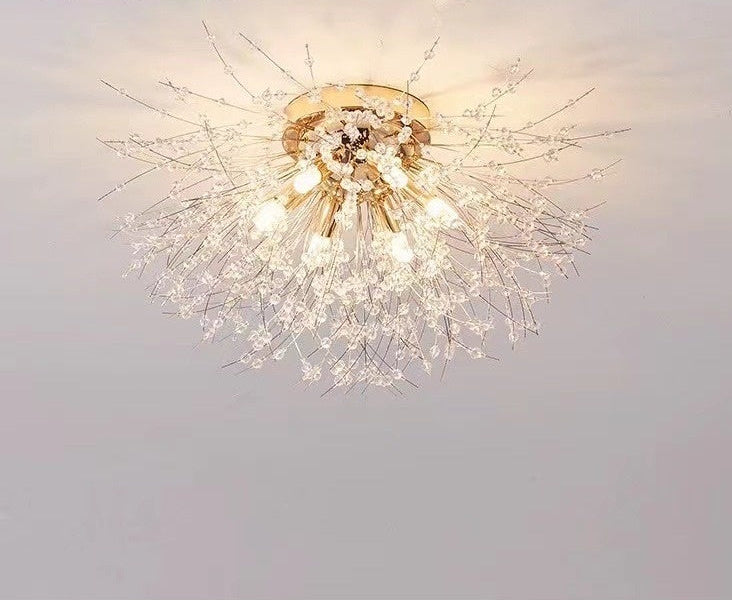 Dandelion Flower Crystal Chandelier Boho Designs