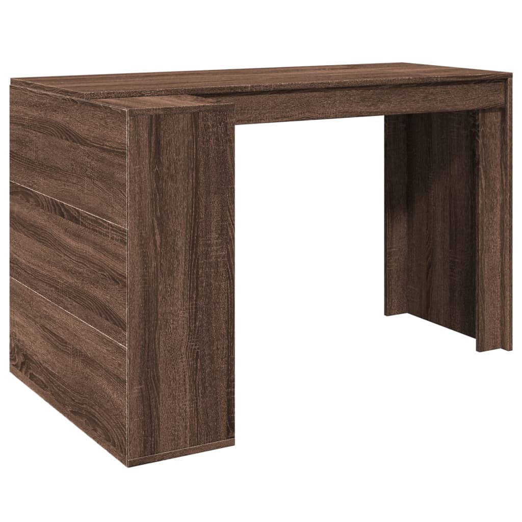 Dark Brown Desktop Computer Desk