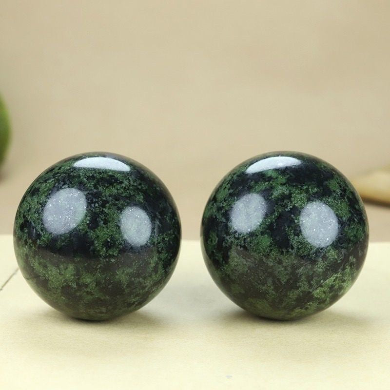 Dark Green Baoding Balls Jade
