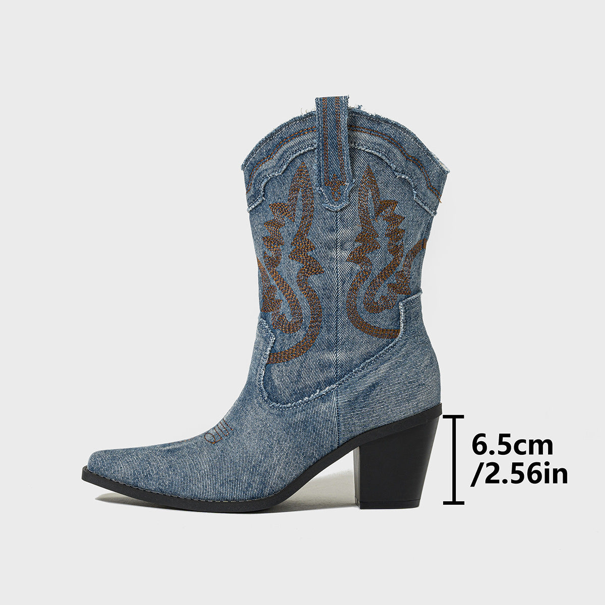Denim Cowboy Boots for Women