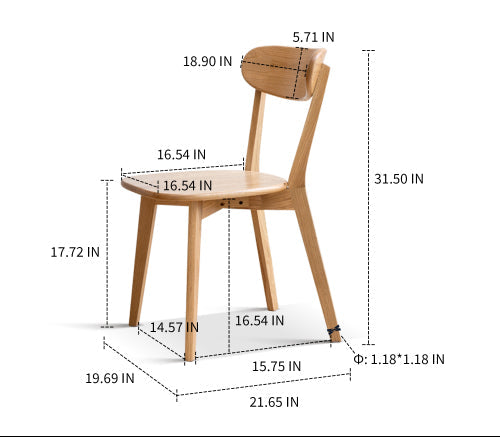 Boho Wooden Dining Chairs