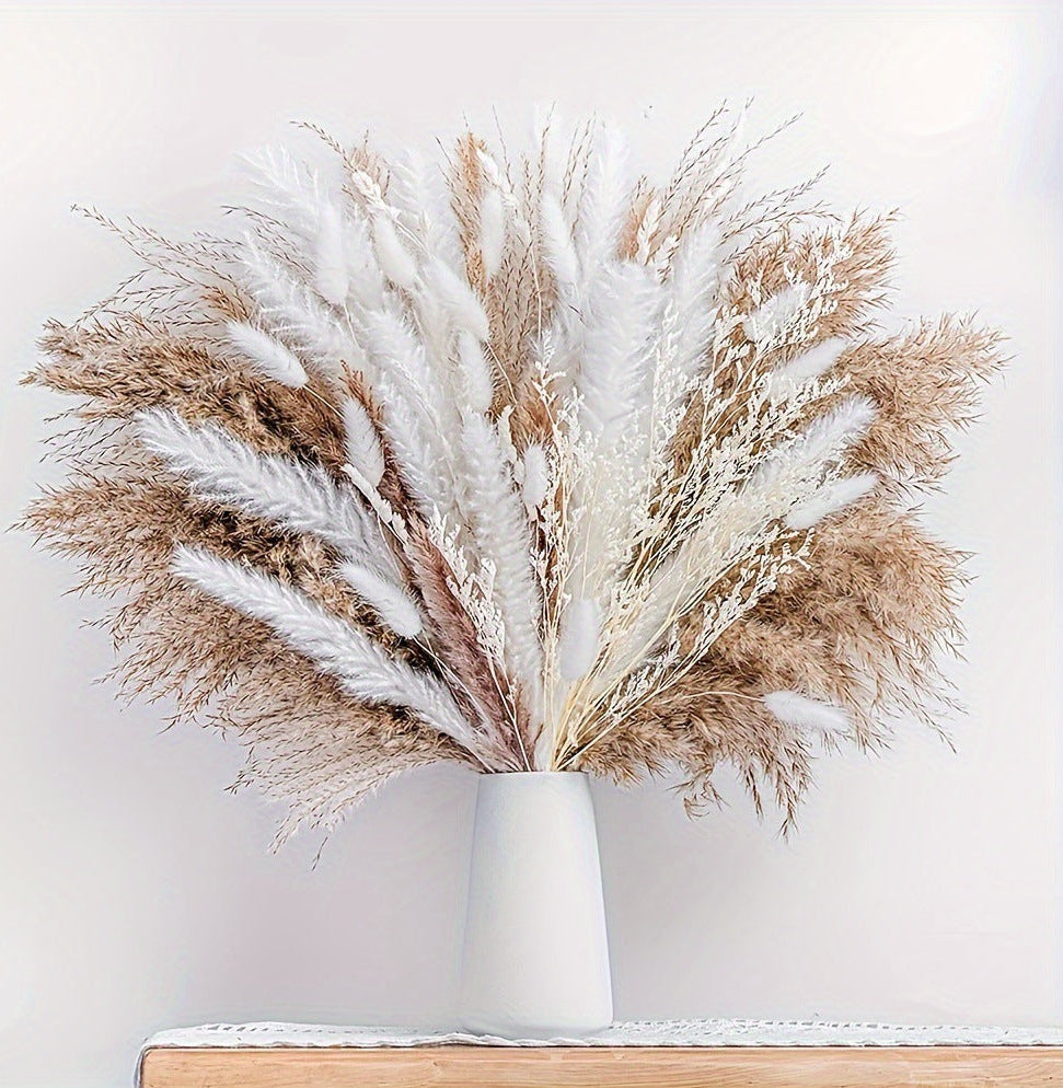 Dried Reed Grass and Pampas Grass 100 Pcs