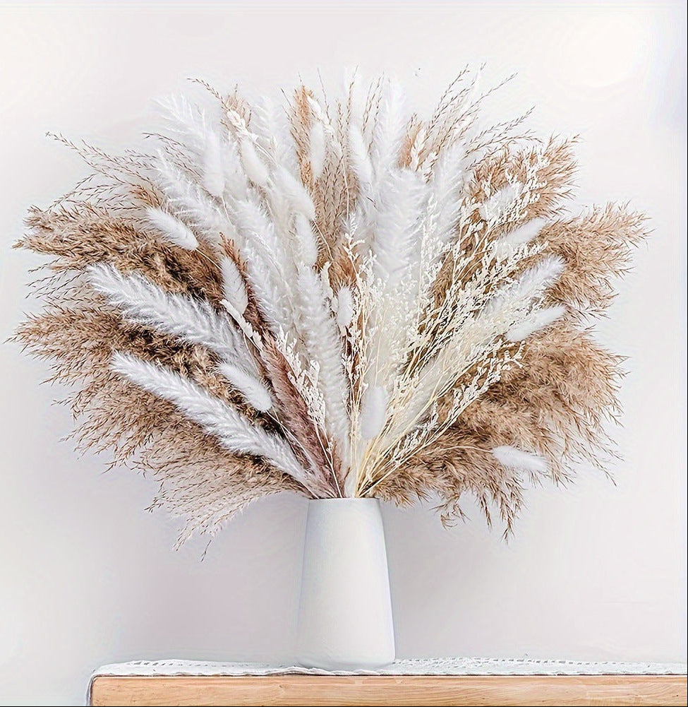 Dried Reed Grass and Pampas Grass 100 Pcs