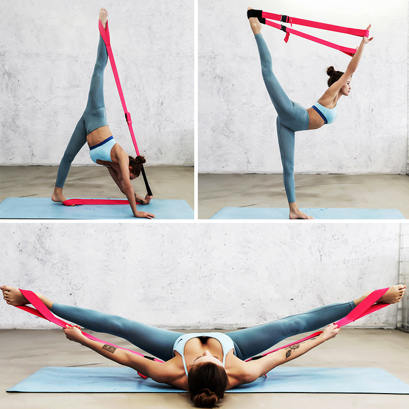 Dual Color Plastic Buckle Yoga Strap