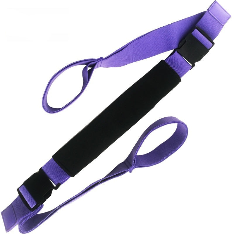 Dual Color Plastic Buckle Yoga Straps
