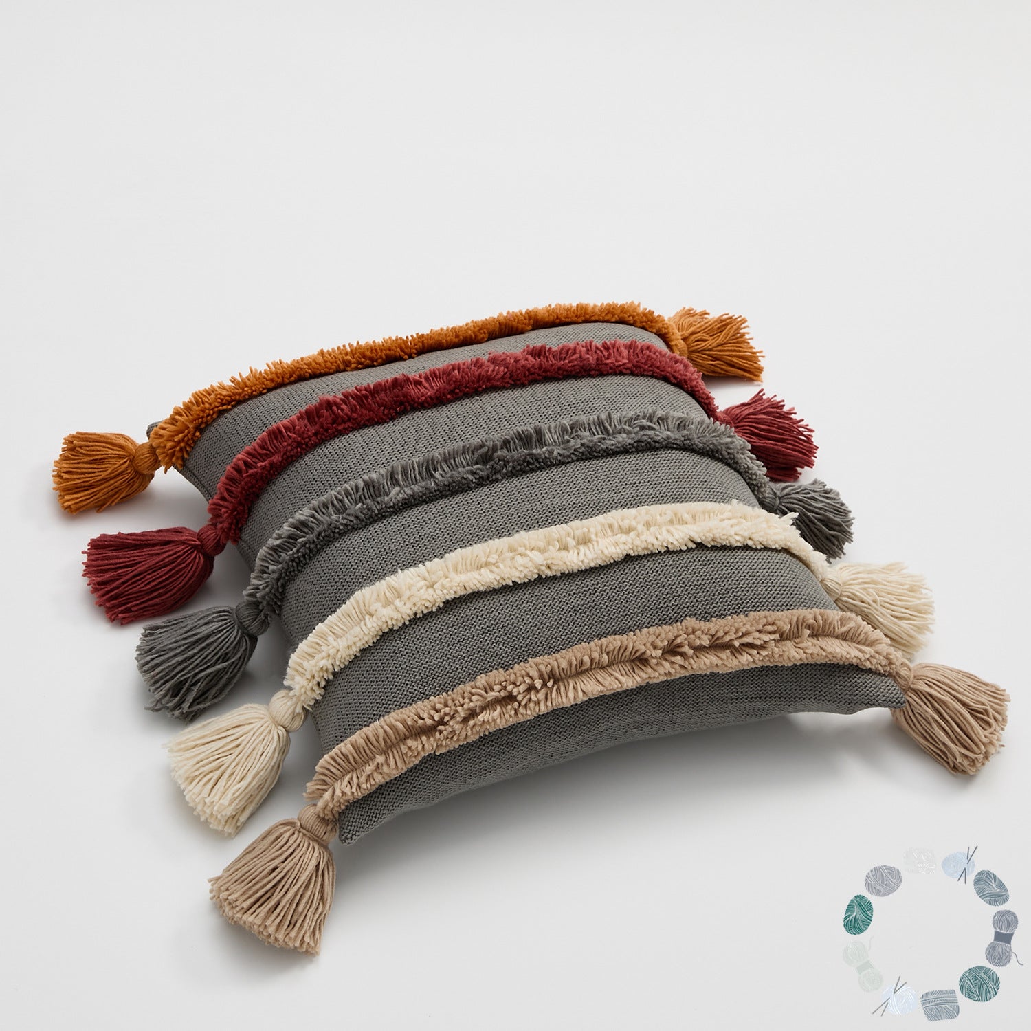 Earthy Pillow Covers with Tassels