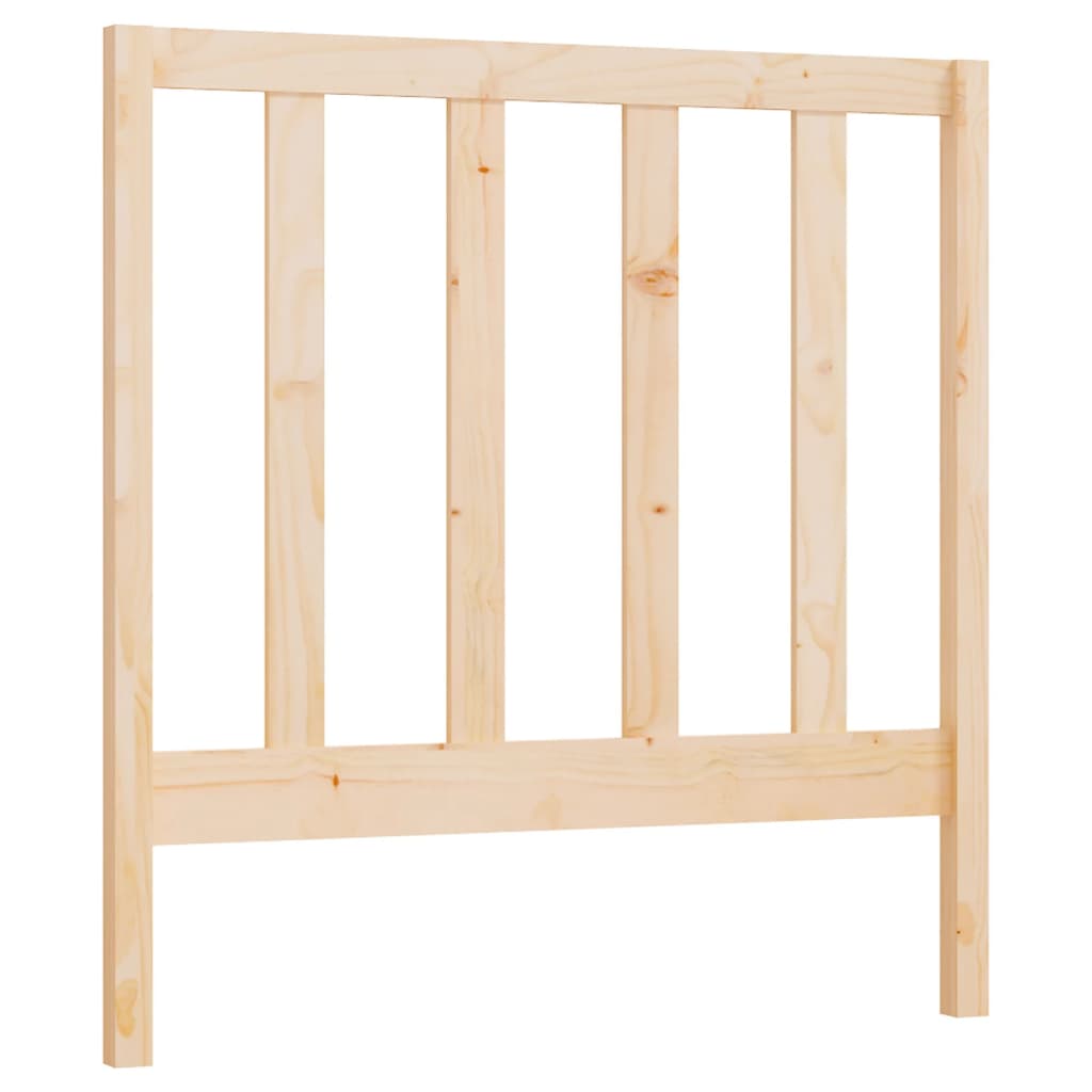 Wooden bed frame on a white background