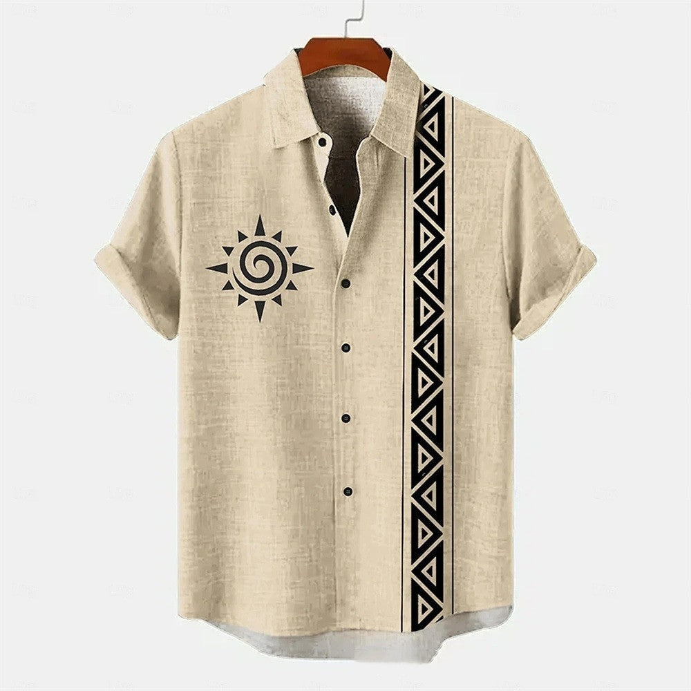 Ethnic Bohemian Print Shirt for Men