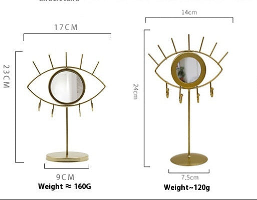 Boho Eye Jewelry Stand with Mirror