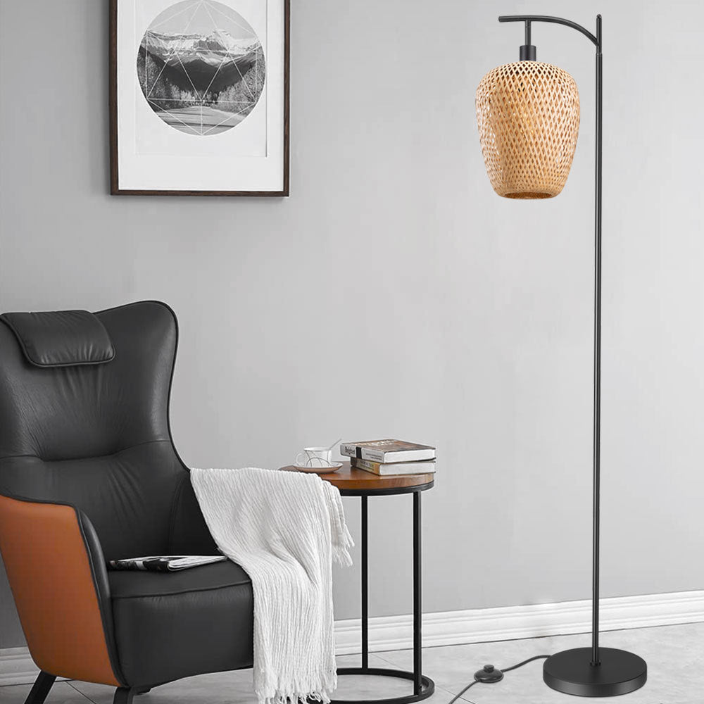 Woven Floor Lamp Boho Style