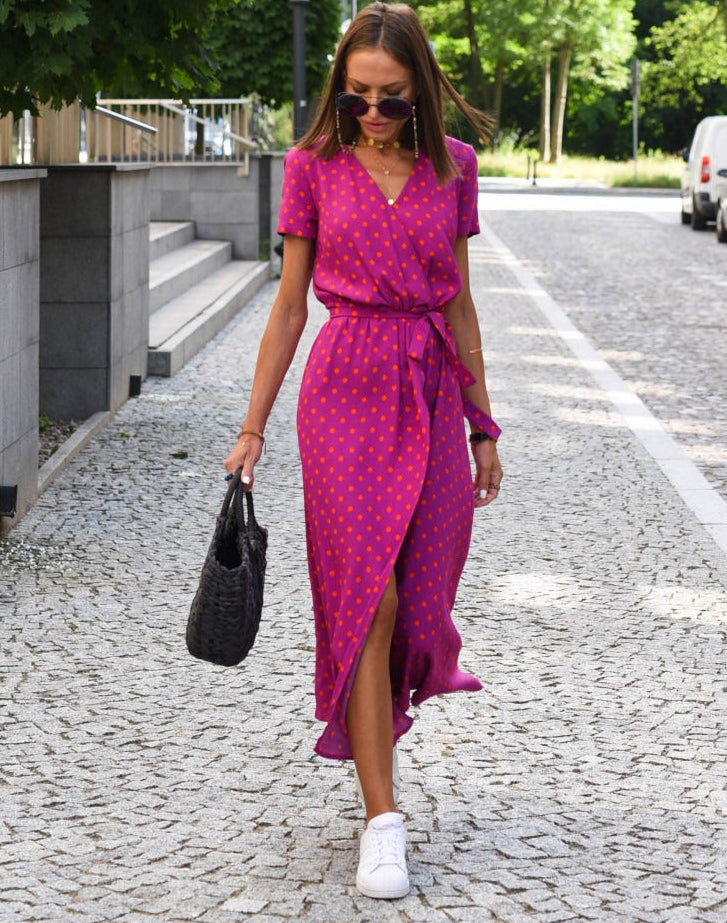 Floral Boho V-Neck Dress
