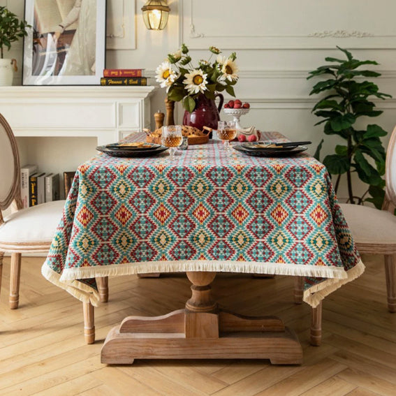colorful Flower Pattern Tablecloths