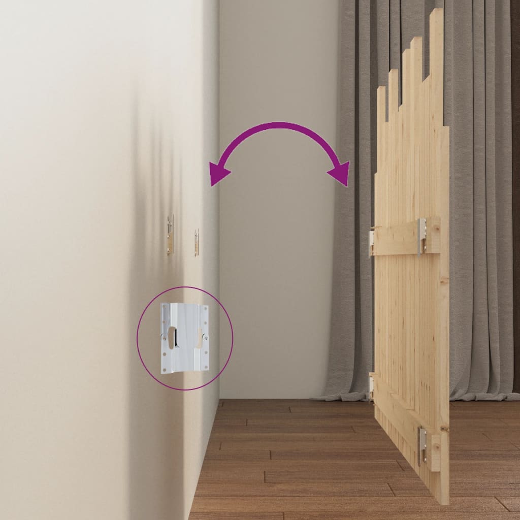 Brown Geometric Bohemian Wall-Mounted Headboard