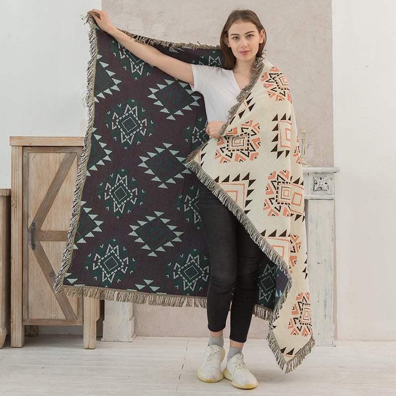 Geometric Double Sided Blanket