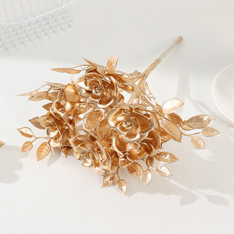 Gold Artificial Flower Decor