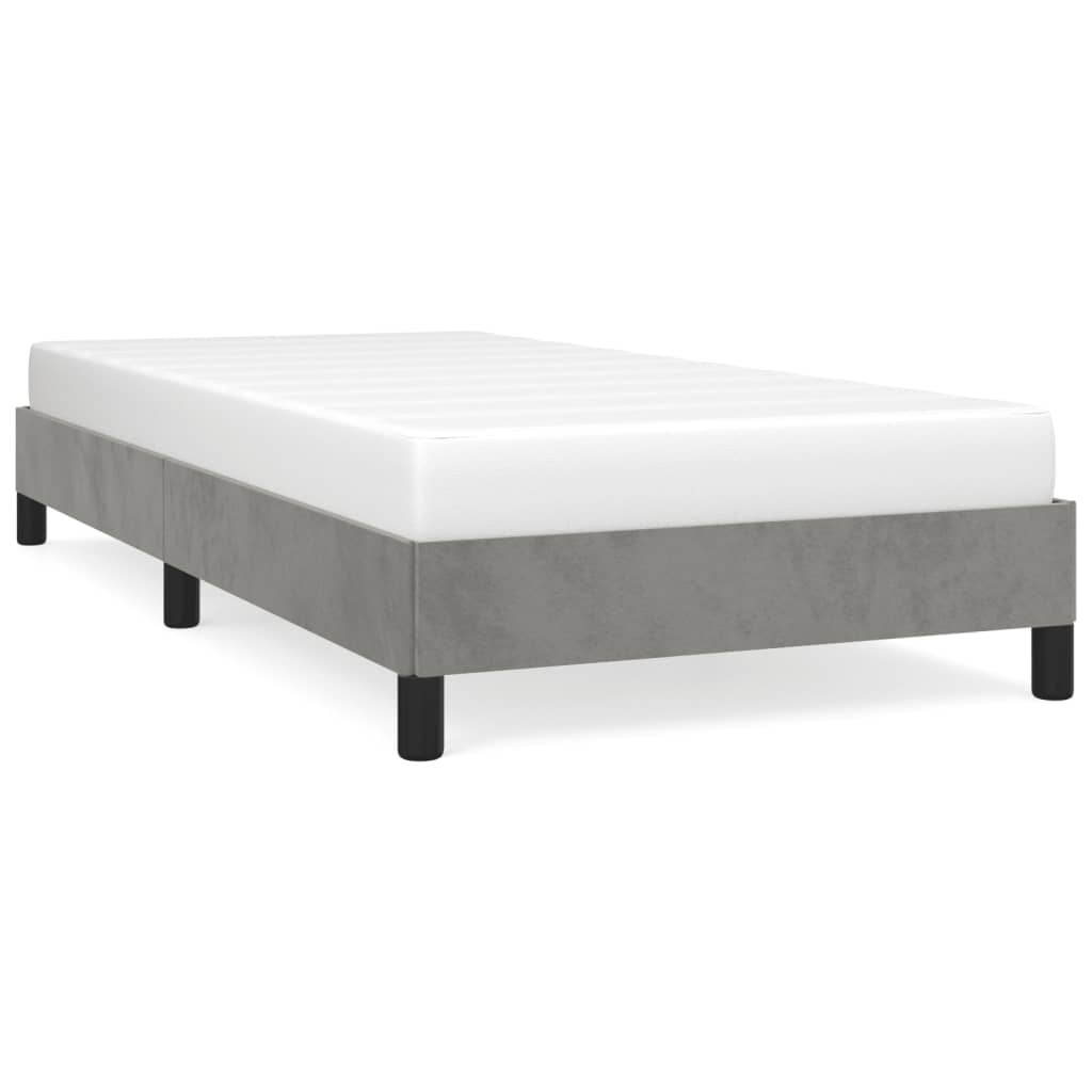 Gray Velvet Bed Frames